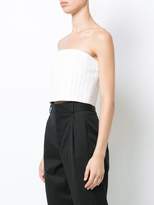 Thumbnail for your product : Thierry Mugler pinstripe bandeau top