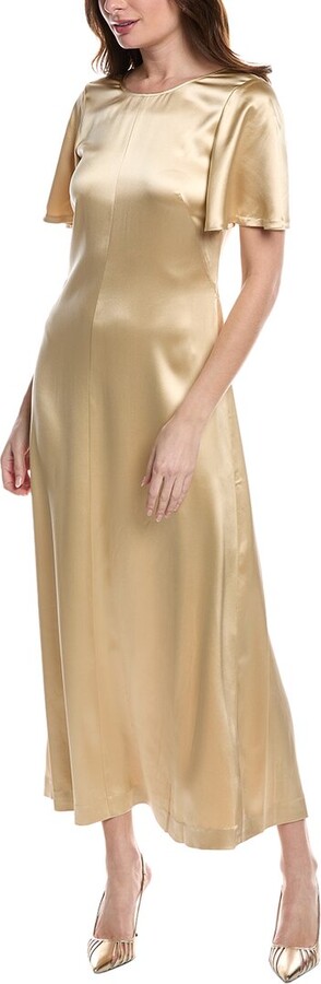 Rebecca Taylor Double Face Charmeuse Silk Maxi Dress