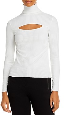 keyhole turtleneck sweater