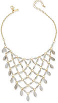 Thumbnail for your product : INC International Concepts Gold-Tone White Beaded Net Statement Necklace, Created for Macy's