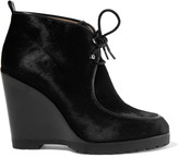 Thumbnail for your product : Michael Kors Collection Beth calf hair wedge ankle boots