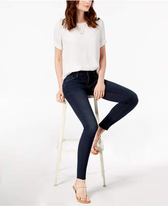 Hudson Krista Raw-Hem Skinny Jeans