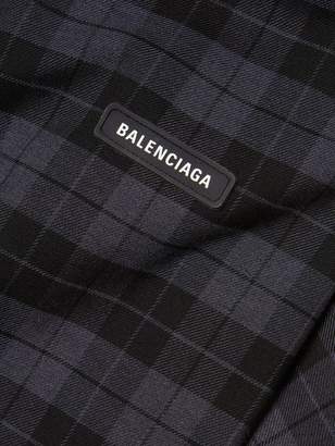 Balenciaga Plaid Single-Breasted Jacket