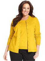 Thumbnail for your product : Charter Club Plus Size Long-Sleeve Cardigan