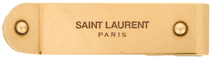 Saint Laurent Logo Money Clip - ShopStyle Wallets