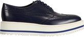 Thumbnail for your product : Prada Wingtip Brogue Platform Sneakers