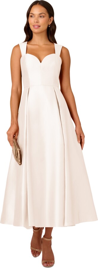 Adrianna Papell Women's Sweetheart-Neck Mikado Gown