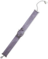 Thumbnail for your product : lonna & lilly Silver-Tone Clear & Hematite Crystal Velvet Choker Necklace