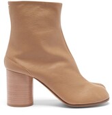 Thumbnail for your product : Maison Margiela Tabi Split-toe Leather Ankle Boots - Nude