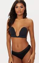 Thumbnail for your product : PrettyLittleThing Black Stick On Winged U Plunge Bra