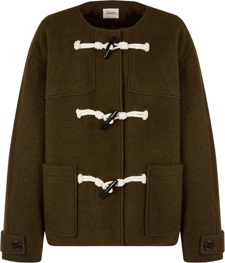 TOMBOY Toggle-Fastening Round-Neck Jacket