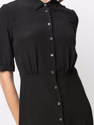 Aspesi Button-Up Short-Sleeve Shirt Dress