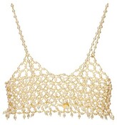 Thumbnail for your product : VANINA Beaded bustier top
