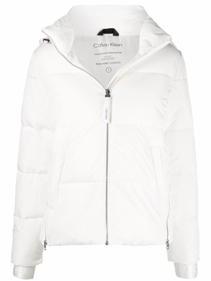 Calvin Klein White Women's Jackets | Shop the world's largest 