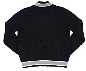 Autumn Cashmere Diamond-Quilted Knit Cotton-Blend Bomber Jacket-Navy