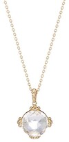 Thumbnail for your product : Anzie Dew Drop 14K Yellow Gold Diagonal Cluster Topaz Necklace