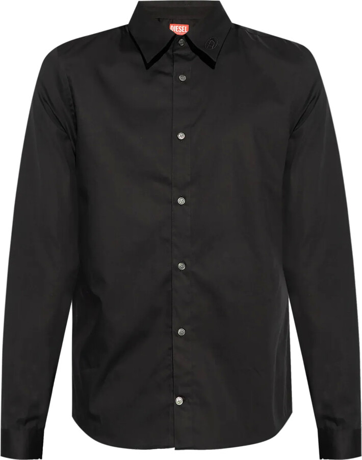 black long sleeve diesel shirt