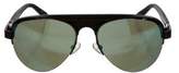 Thumbnail for your product : Alexander Wang For Linda Farrow Tinted Aviator Sunglasses