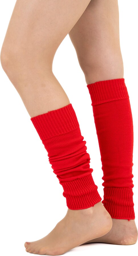 Syhood + 80s Women Knit Leg Warmers Ribbed Leg Warmers for Party