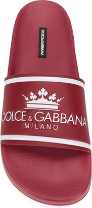 Dolce & Gabbana Crown Embossed Slides