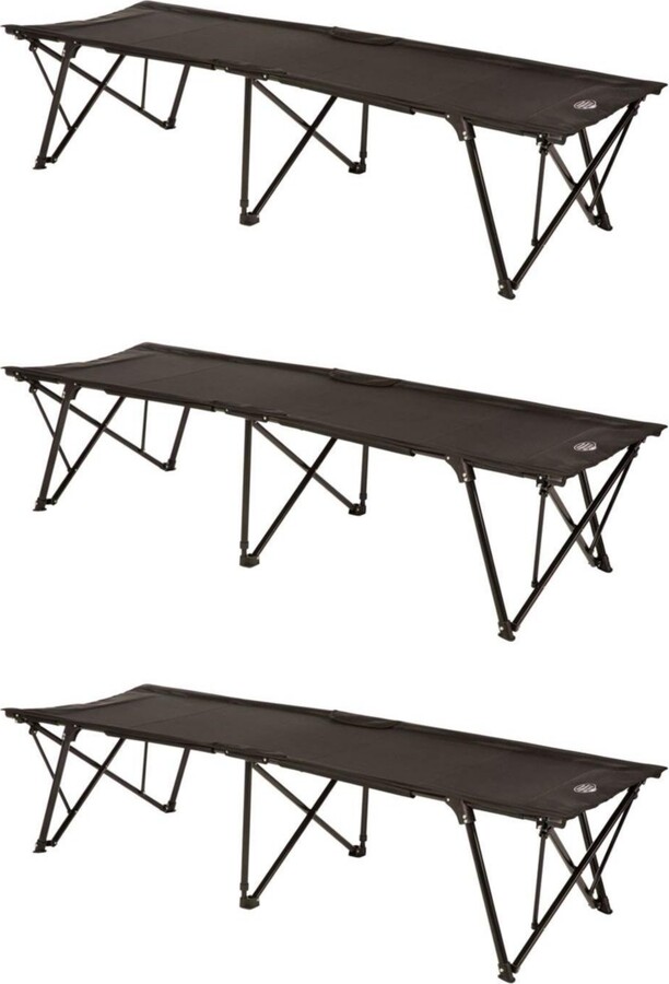 Kamp-Rite Kamp Rite Kwik Cot Folding Portable Outdoor Camping Hiking Sleeping Bed (3 Pack)