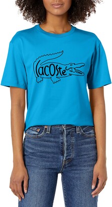 Details about   Lacoste Women's Short Sleeve Big Croc Animation Gr Choose SZ/color 