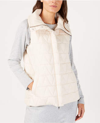 Eileen Fisher Recycled Nylon Blend Quilted Vest