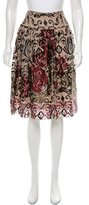 Thumbnail for your product : David Meister A-Line Printed Skirt