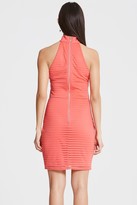 Thumbnail for your product : Girls On Film Coral Halter Neck Dress With Wrap Skirt