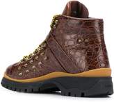 Thumbnail for your product : Prada crocodile-effect hiking boots