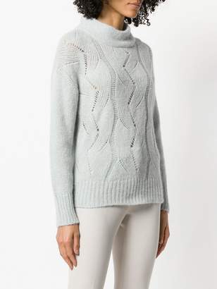 Peserico braided knit sweater