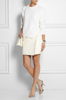 Thumbnail for your product : Proenza Schouler Cotton-blend bouclé wrap mini skirt