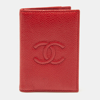 Chanel Black Caviar Leather CC Bifold Card Case - ShopStyle
