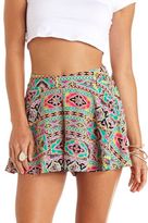 Thumbnail for your product : Charlotte Russe Flowy Batik Print High-Waisted Shorts