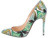Thumbnail for your product : Christian Louboutin Pigalle Follies Python Pumps