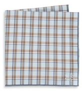 Thumbnail for your product : hook + ALBERT Large Check Cotton Pocket Square