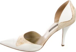 Sergio Rossi Leather D'Orsay Pumps Neutrals Pointed-Toes Includes Box Unfortunately, due to restrictions, this item may not be eligible for shipping in all areas. | Sergio Rossi Leather D'Orsay Pumps in Neutrals, Women's IT 36.5 | 6.5