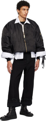 Marina Yee Black Oversized Jeans - ShopStyle