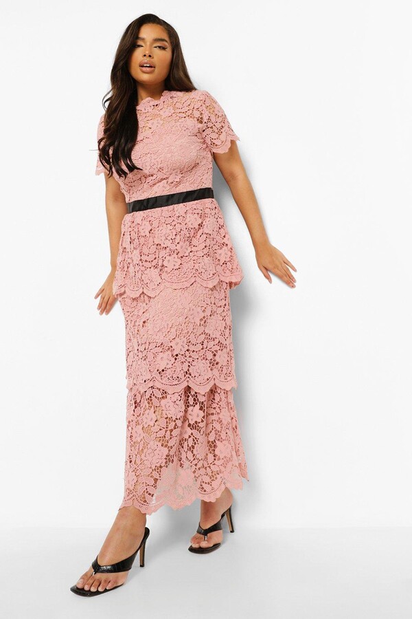 pink floral occasion dress