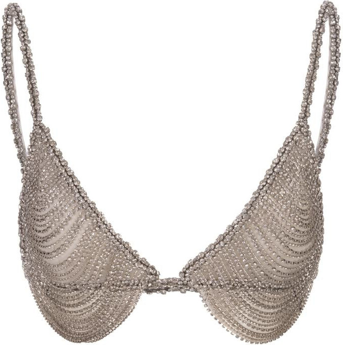 retrofete Jetta Chain Bra In And Silver ShopStyle