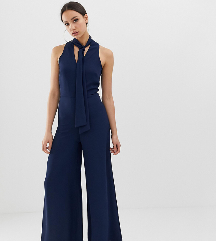 navy blue jumpsuit tall