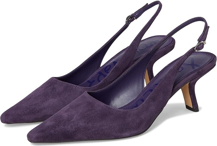 Sam Edelman Bianka Sling Slingback Shoes Women's Dress Sandals Deep Violet : 9 M, Synthetic
