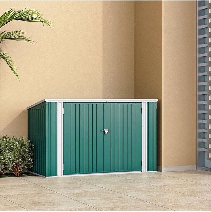 Living and Home Heavy Duty Steel Bicycle Storage Shed ShopStyle Decor