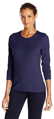 Hanes Womens Long-Sleeve Crewneck T-Shirt