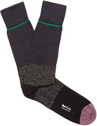 Paul Smith Colour-block cotton-blend socks