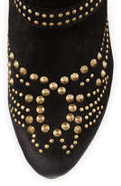 Thumbnail for your product : Ash Joyce Leather Buckled Studded boot, Black