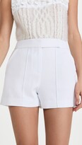 Thumbnail for your product : Alice + Olivia Dylan High Waist Tab Pintuck Shorts