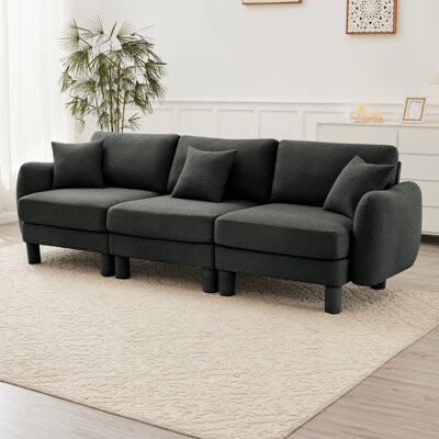 Ultimate Comfort Boucle Sofa Modern Design Versatile Use