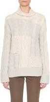 Thumbnail for your product : Loro Piana Gray Baby Cashmere Cable-Knit Sweater