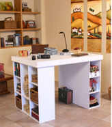 Thumbnail for your product : Venture Horizon Project Center with Bookcase and 3 Bin Cabinet